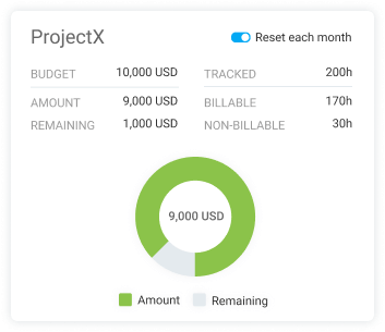 Projektkosten nach Budget kontrollieren