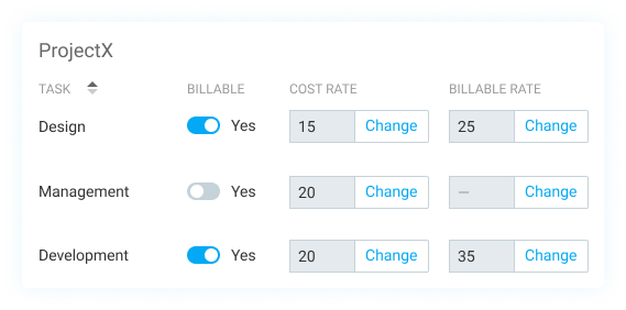 Set up hourly rates for billable hours calculator