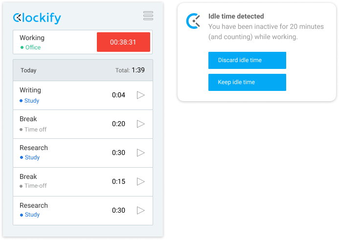 Idle detection