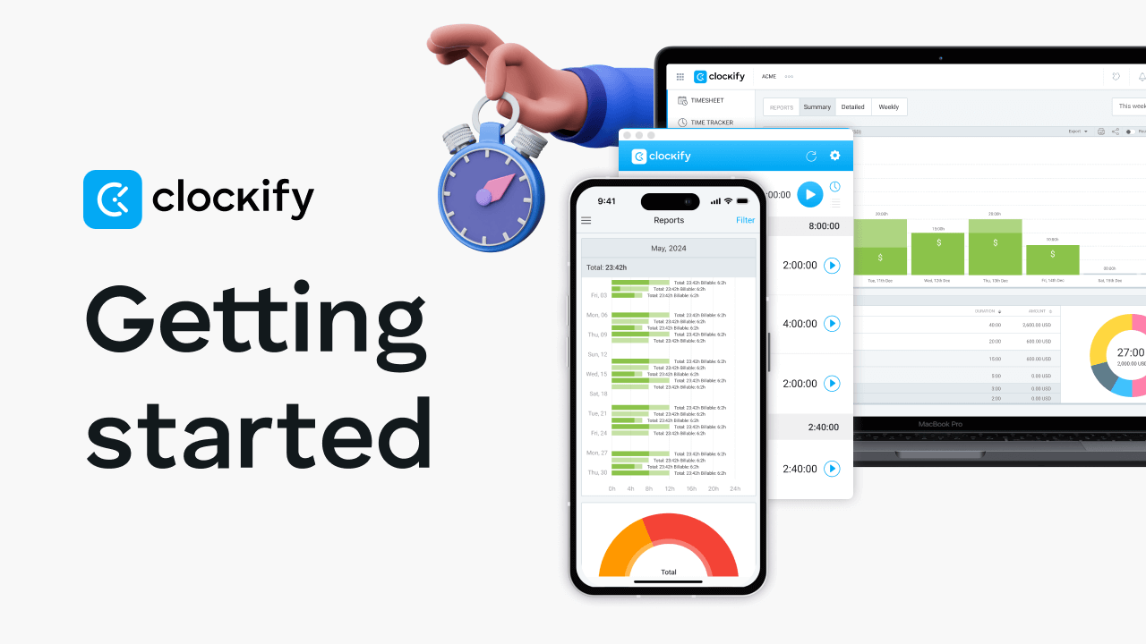 time tracking tutorial demo