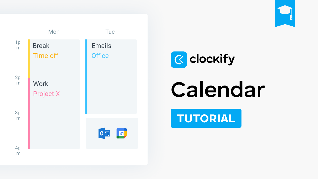 time tracking tutorial calendar